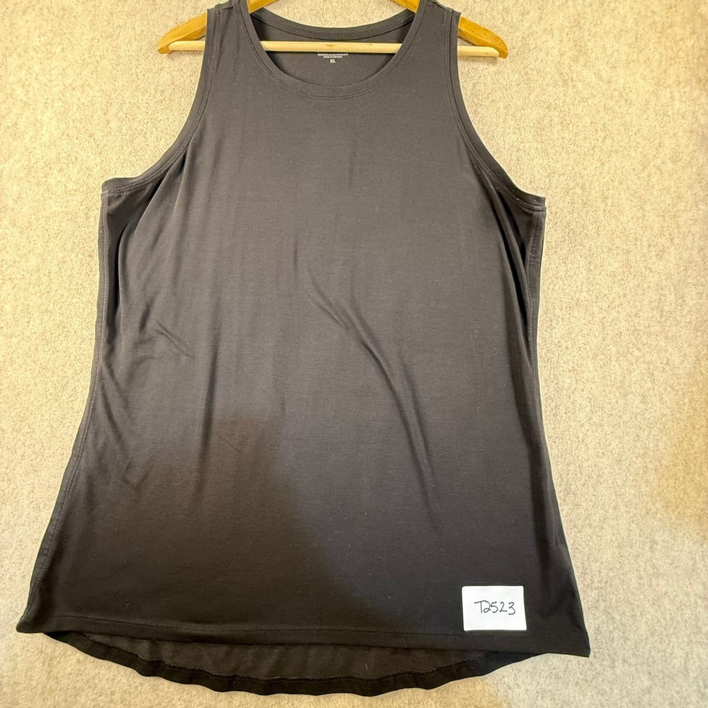 Athleta Womens Black Sleeveless Crew Neck Activewear Tank Top XL
